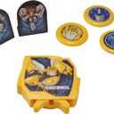 DecoSet Transformers Autobot Battle Cake Topper, 6-Piece Interactive Set of Transformer Decorations and Supplies for Party Cakes