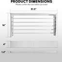 Wall Mounted Clothes Drying Rack 31.5" Wide，Foldable Wall Mount Laundry Rack with 5 Aluminum Rods,Retractable and Foldable Space-Saving Wall Mounted Clothes Drying Rack White