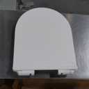 MEJE Wall Hung Toilet Bowl including Soft Close Seat,Dual Flush,Glossy White (Seat Included)