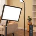 Sunlight Lamp, 12000 Lux Full Spectum Natural Light Lamp for Home/Office/Morning Routine, 4 in 1 Mount, 5 Mode Adjustable 10 Brightess Levels, 5 Color Modes,Timer, Memory (Black)