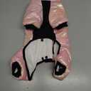 AOFITEE Dog Coat, Waterproof Dog Jacket for Winter, Warm Fullbody Dogs Snowsuit, Winter Coat for Small Dogs, Zip Up Pet Puffer Jacket Fleece Vest, Outdoor Reflective Cold Weather Pet Coats, Medium (Pink)