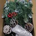 2 Pack 24 Inch Lighted Outdoor Christmas Tree with Dual Color LED Lights, Remote Control Battery Operated Pre-lit Pathway Urn Filler, Christmas Porch Decorations for Home, Porch & Yard (Snow White)