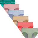 Demifill Teens Cotton Briefs Underwear Girls Period Underwear Soft Panties For Teens (10-12 Years, Mixcolour/Style7)