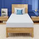 EGOHOME 6 Inch Twin Mattress for Kids, Gel Memory Foam with Charcoal, Fiberglass Free, CertiPUR-US Certified, Temperature-Regulating, Washable Cover, Medium Firm, Bed in a Box, 75"x38"x6"