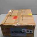 Furologee Kitchen Bakers Rack with Power Outlet, Microwave Oven Stand with Storage 4 Tiers, Coffee Bar Table with 6 S Hooks, Kitchen Storage Shelf Rack for Spices, Pots, Rustic Brown (22inch)