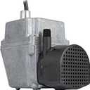 Little Giant 2E-NYS 115 Volt, 1/40 HP, 300 GPH, Cast Aluminum Submersible Parts Washer Pump for Unheated Stoddard Solvent or Deodorized Kerosene with 6-Ft. Power Cord (Plug-less), Grey, 502020