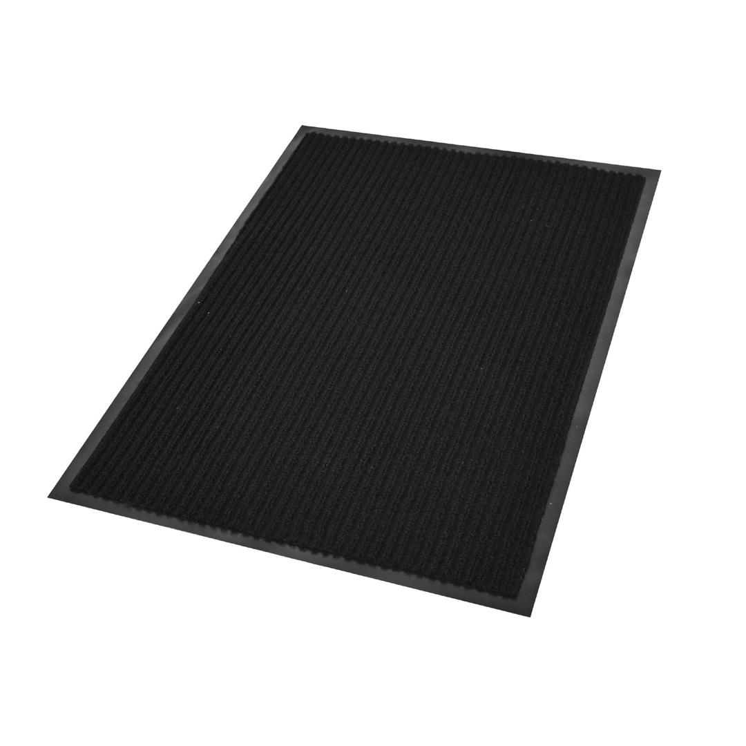 Front Door Mat,71"x 47" Indoor Outdoor Entrance Rug Floor Mats,Waterproof Non-Slip Rubber Backing Doormat for Entry/Patio/Porch-(Jet Black)