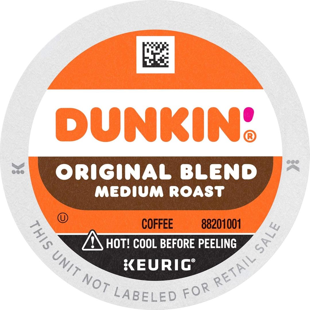 6 x Dunkin' Donuts, Dunkin Donuts Coffee Medium Roast Original Blend K-Cup Pods, 10 Count (EXP 04/09/27)