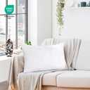 ROYALE LINENS 12 x 20 Pillow Insert - Down Alternative Throw Pillows Insert - Rectangle Pillow Pack of 1 White - Bed & Couch Pillows - Inner Cushion for Bed, Cushion for Living Room - Shams Stuffer