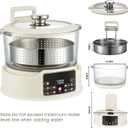 3L Low Carb Rice Cooker, Multifunctional Auto-Lift Smart Rice Cooker,White
Multifunctional, Auto-Lift, Low Sugar