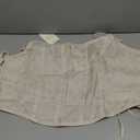 Amazhiyu Womens Pure Linen Crop Corset Top Summer Casual Floral Lace Up Bustier, XXL