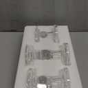 Glass Candle Holders, 3 Pieces Crystal Clear Candlesticks with Elegant Design for Pillar Taper Candle and Tea Light