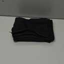 12 Pieces Black Cotton Canvas Makeup Bag, Multipurpose Cosmetic Bag with Zipper Travel Toiletry Pouch, Blank DIY Craft Bag (Black, M)