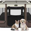 Paw Ballet Foldable Pet Kitten Playpen, Upgrade Waterproof Portable Dog Cat Playpen Kennel Tent for Small Cat Dog, Retractable Shade Cover with Carrying Case, Indoor Outdoor Use for Small Pet.