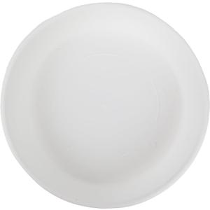 The HC Companies Flower Pot Saucers - Plastic Plant Saucer for Outdoors & Indoors - Traditional Design Plant Pot Trays for Water Drainage - Durable & Stylish Round Plant Tray (17.5-inch White)
