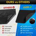 AHEONLAR Oil Spill Mat, 7'4"x17' Waterproof Garage Floor Mats for Under Car, Garage Car Mat Easy to Clean, Oil Change Mat Durable, Washable, Protection from Snow, Rain and Mud for CarsBlack