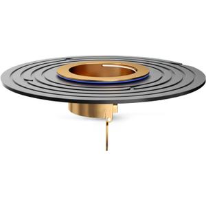 Shower Floor Drain Backflow Preventer Large Caliber Variable Diameter Sealing Gasket One Way Drain Valve Floor Drain Insert Drain PlugSuitable for Caliber 1.25"-1.65"(Brass)