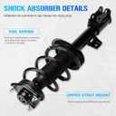 1333452L 1333452R Front Struts w/Coil Spring for Hyundai Tucson 2.4L Sport Utility 2010-2015/ for Kia Sportage 2011-2014 2.0L 2.4L Sport Utility, Shocks Absorbers Suspension Assemblies 2012 2013