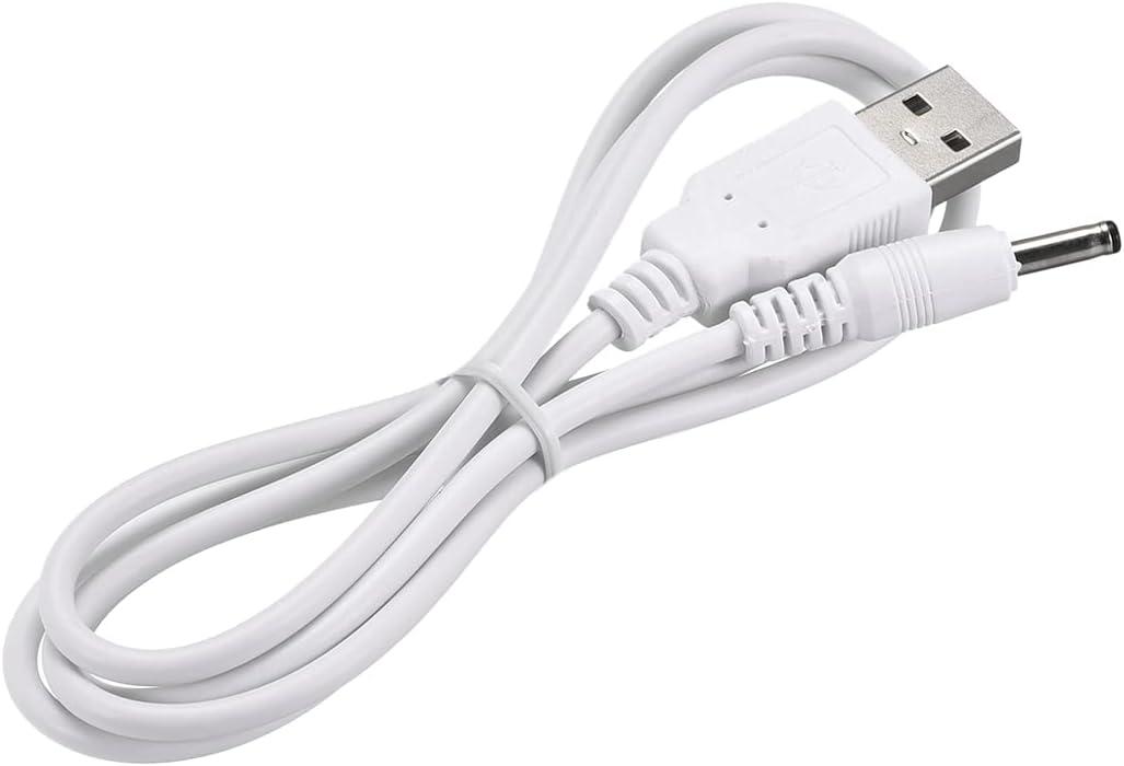 uxcell USB Type-A Male to 3.5 x 1.35mm DC 5V 1A Plug Barrel Connector Charge Cable White