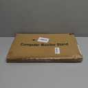 Gianotter Desk Organizers and Accessories, 2-Tier Metal Monitor Stand Riser, Desk Organizer for Monitor, Office Desk Storage Organizer for Office Supplies (Black)