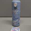 oneZHI 425ml Cartoon Kitty Cute Anime Cup Melody Kawaii Reusable Water Bottle for Girls Women Birthday Gift (Blue) (Blue)