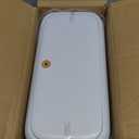 JOYBOS 2 Pack Bathroom Trash Can with Lid, 3 Gal/12 L & 2.7 Gal/10L Garbage Can with Pop-Up Lid,Small Spaces Plastic Trash Can, Slim Trash Bin Waste Basket for Bathroom,Rv, Office, White