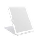 deweisn Folding Lighted Makeup Mirror with 72 LEDs 3 Colors Light Modes USB Rechargable 1800mA Batteries Portable Ultra Thin Compact Vanity Mirror Dimmable Travel Mirror