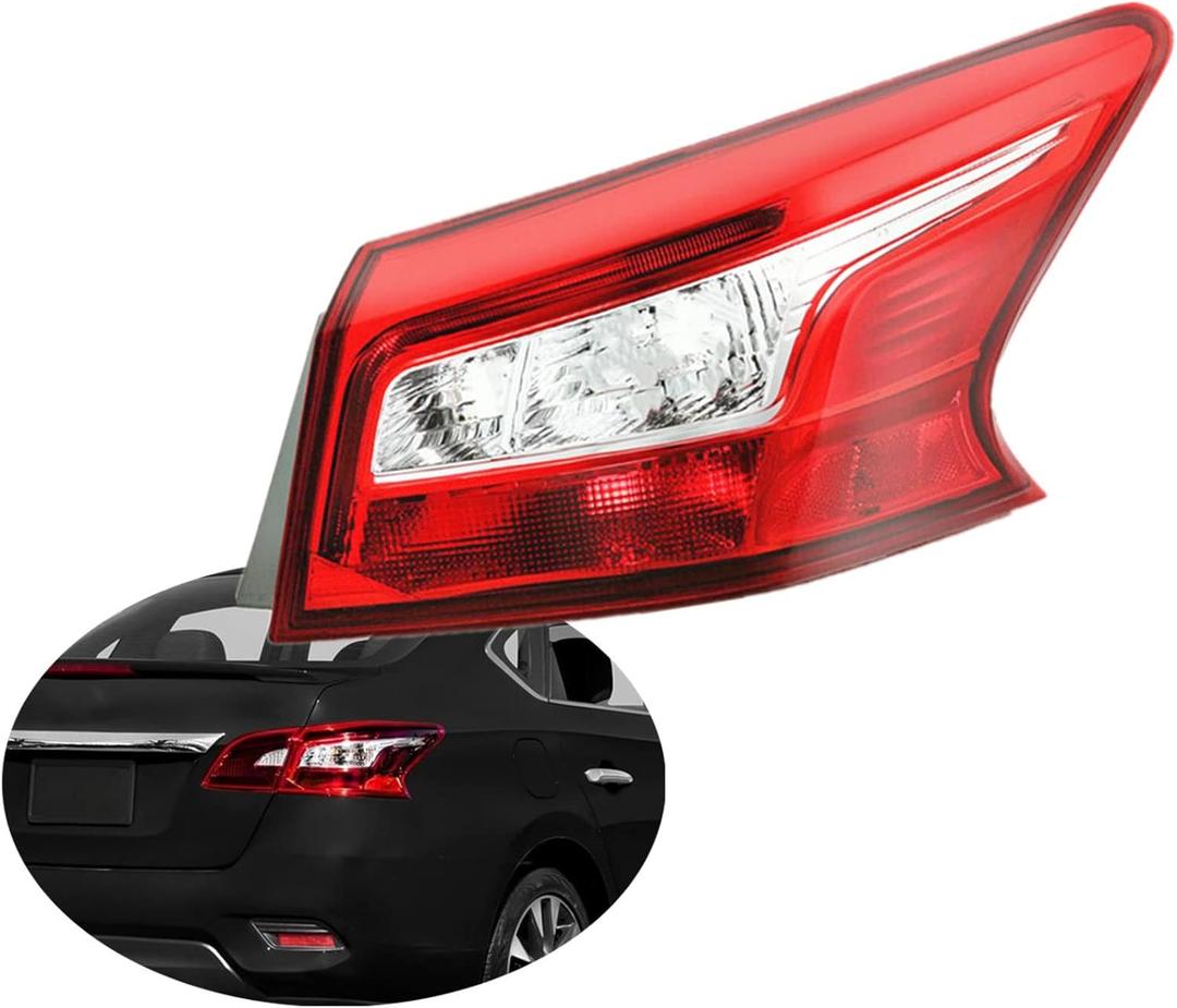 1 Pack RH Tail Light Assembly Replacement for 2016 Sentra Outer Passenger Side Tail Light