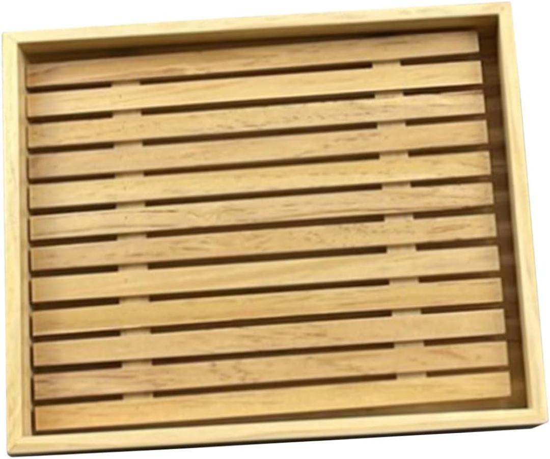 Mobestech Japanese Style Wooden Serving Tray for Sushi and Sashimi Multi-functional Appetizer Plate Decorative Food Display Dish for Restaurants and Home Dining
