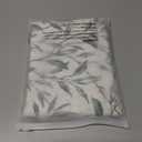 Leeva Farmhouse Leaves Print Semi-Blackout Curtains Valances - Rod Pocket Valance for Kitchen, Laundry, Bedroom & Living Room, 52 x 18 Inch, Blue, One Panel