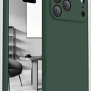 FireNova Magnetic for iPhone 17 Pro Case, Compatible with MagSafe, [Integrated Silicone Camera Control Button] [Camera Protection] Anti-Scratch Microfiber Lining Phone Case, 6.3", Alpine Green