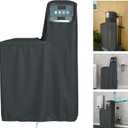 BENVOL Water Softener Cover - 900D Marine-Grade Waterproof Oxford Fabric,All-Season Protection,Easy Install, Universal Fit 64"x40"x16" - BlackProtect Your Outdoor Water Softener