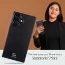 Cocomii - Rectangle Case Compatible with iPhone 16 - Compatible with MagSafe, Carbon Fiber Texture, Aramid Pattern, Glossy, Magnetic Phone Case for iPhone 16 6.1 inch, Black