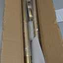 16-56 inch Long Adjustable Warm Gold l Curtain Rods,1 inch Diameter Splicing Heavy Duty Rod Set with Aluminum Finals for Windows, Door, Drapery