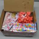 28 Pack Valentines Gifts for Kids - Giant Lollipop-Shaped Class Stationery Set with Cards, Bulk Valentines Classroom Gifts for School Exchange Prizes