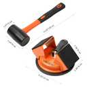 Floor Gap Fixer Tool Heavy Duty Suction Cup for Laminate Vinyl LVP Wood Flooring Gap Repair Kit with Plank Grabber