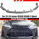 Front Bumper Lip Chin Spoiler Fit for 2021-2025 Lexus IS350 F-Sport ONLY,Carbon