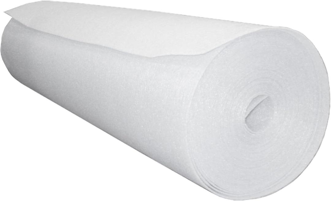 Blue Wave NL1973 Gorilla Guard Above Ground Closed Cell Pool Wall Foam, 1/8" x 48" x 100', White