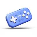 8Bitdo Micro Bluetooth Gamepad Pocketsized Mini Controller for Switch, Android, and Raspberry Pi, Supports Keyboard Mode (Blue)