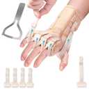 Radial Nerve Palsy Splint Brace for Wrist drop, 5 Fingers Extension, Stroke Patient Recovery, Finger Limp, Crutch Palsy, MCP Arthroplasty, for both Left and Right Hand - Beige