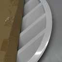 Hon&Guan 18 Inch Round Aluminum Gable Vent with Screen for Attic & Shed