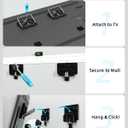 Ultra Slim TV Wall Mount Compatible with 14"-80" Flat & Frame TVs Only, 0.3" Micro-Gap Low Profile TV Mount, Minimalist Look, Blends Any Interior, Hold up to 100Lbs