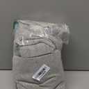 BGment Grey Short Linen Sheer Curtains for Office, Grommet Semi Sheer Light Filtering Casual Textured Privacy Curtains for Bedroom/Living Room, 2 Panels (Each 42 x 45 Inch, Grey)