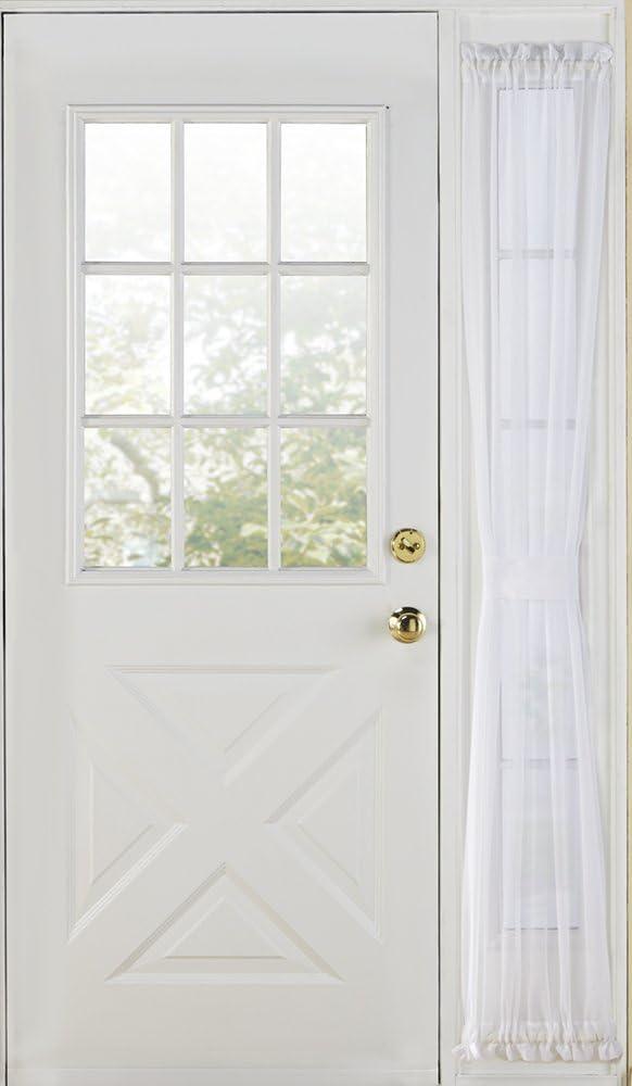 Stylemaster Elegance Sheer Voile Sidelight Panel, 30" x 72", White
