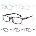 Gaoye +1.5 Reading Glasses Men - Blue Light Blocking Lenses, TR90 Frames, UV400 - Eyeglasses with Clear Vision,Black, Leopard, Blue & Clear Mix, 1.5 x