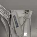 Flat Plug Power Strip Wall Outlet, 3 AC Outlets, Ultra Thin Extension Cord, Multi Socket Extender for Home Office, Dorm Room Essentials for Girls and Boys (White 3ft)