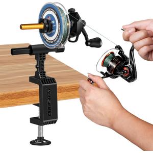 PLUSINNO Fishing Line Spooler For Fishing Reels, Fishing Gear And Equipment Gift For men With Unwinding Function Versatile for Thick & Thin Rods, Works with Spinning Reel, Cast Reel Without Line Twist