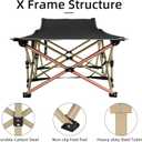 Fragess Portable Camping Cot, 600LBS Max Load, Extra Wide with Thick Mattress, Folding Cot for Outdoor Camping/Office, Home Nap (Grey)