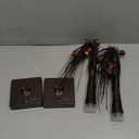 EAMBRITE Lighted Maple Tree Fall Decor, Fall Tree with Lights Thanksgiving Decorations,24 LED 2 Ft Artificial Tree USB/Battery Operated Centerpiece Table Decorations for Autumn Harvest Home (2 Pack) (Orange)