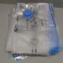 Amazon Basics Vacuum Compression Space Saving Storage Bags with Hand Pump, Large, Pack of 5, Clear